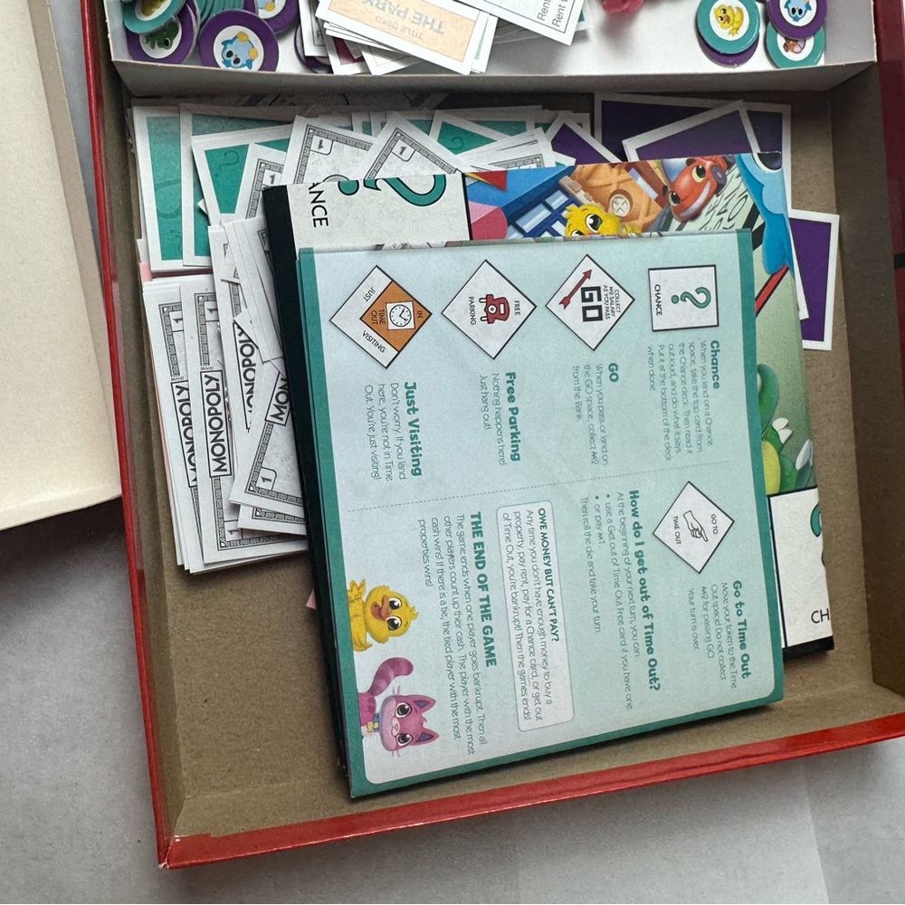 BOARD GAME & PUZZLE LOT X 3- MONOPOLY JR, RING IT ON, & ELENA (SEALED) PUZZLE - Picture 7 of 14